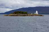 The lighthouse at Plockton, Lochalsh, Highland, Scotland